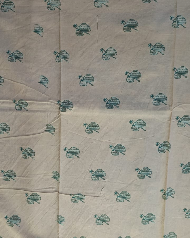 Blue Mangalgiri Cotton Saree
