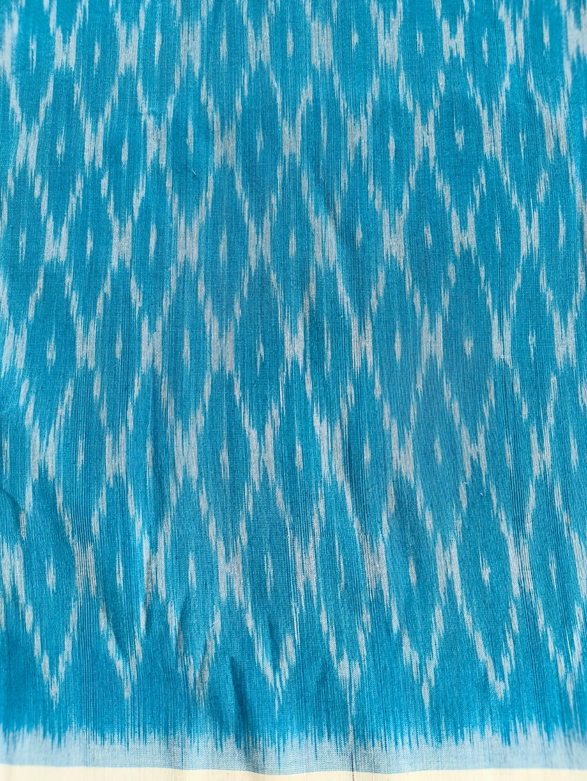 Light Blue Ikkat Handloom Cotton