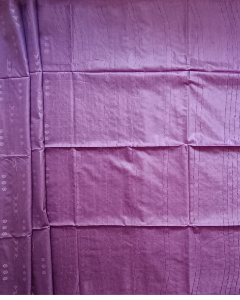 Lavender Bhagalpur Blended Linen
