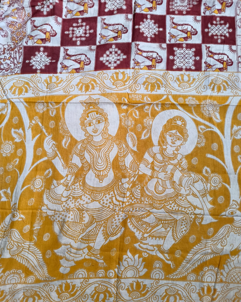 White & Red Mul Cotton