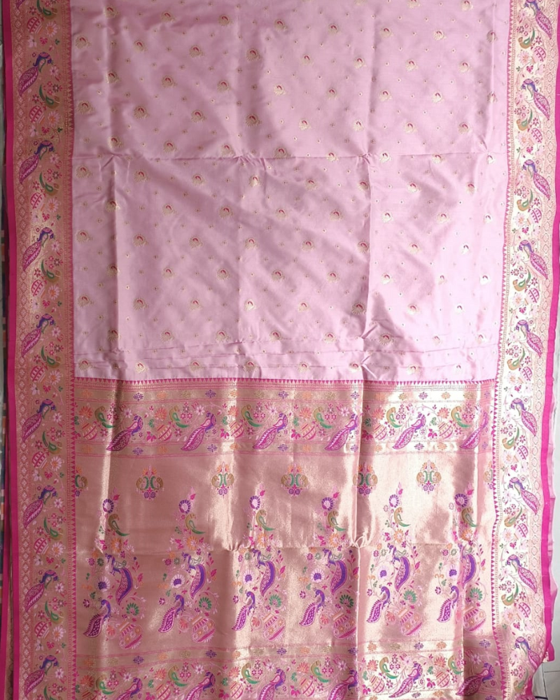 Baby Pink Soft silk saree