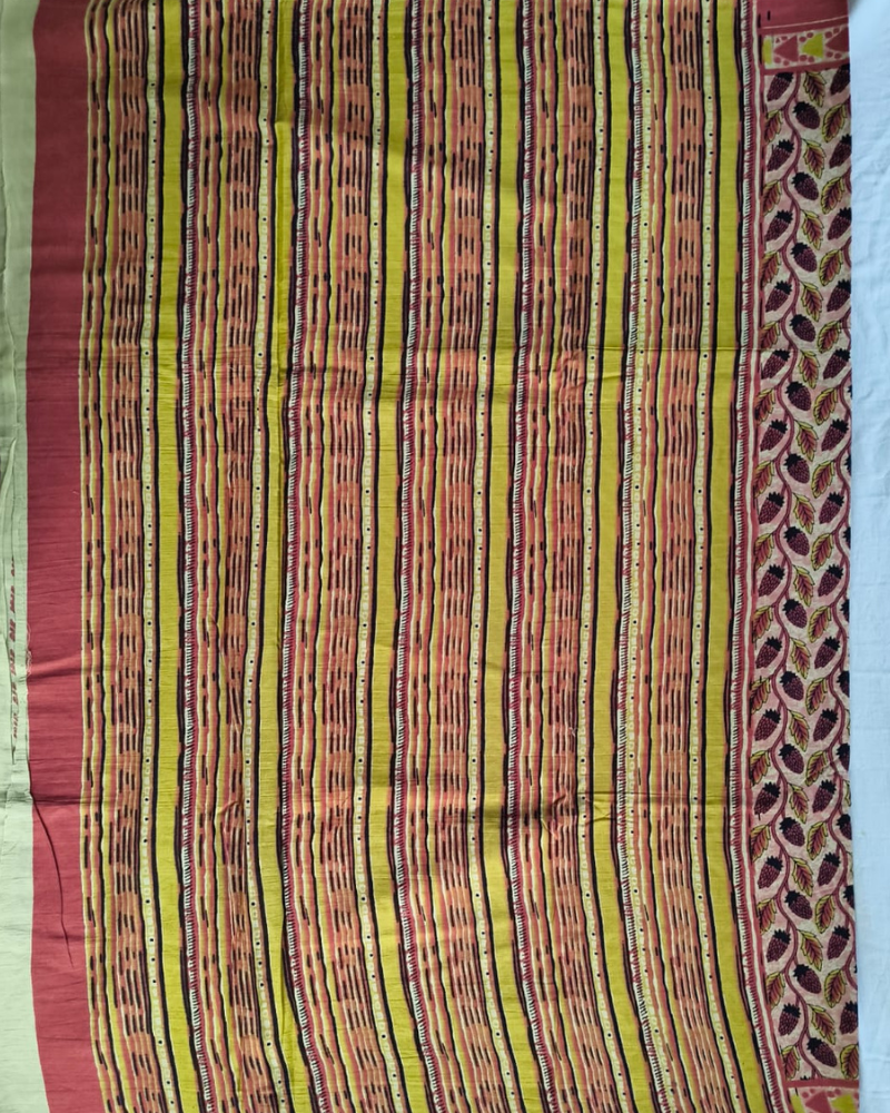 Light Red Bagru print Soft Cotton