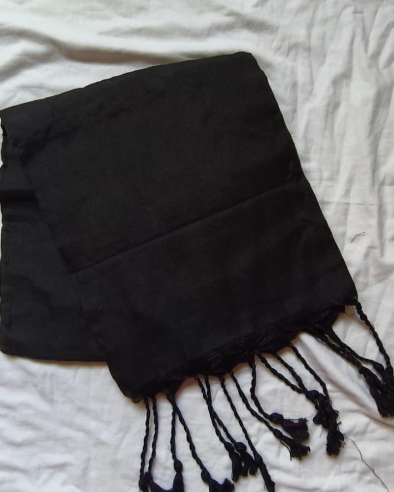 Black Handloom Khadi Cotton