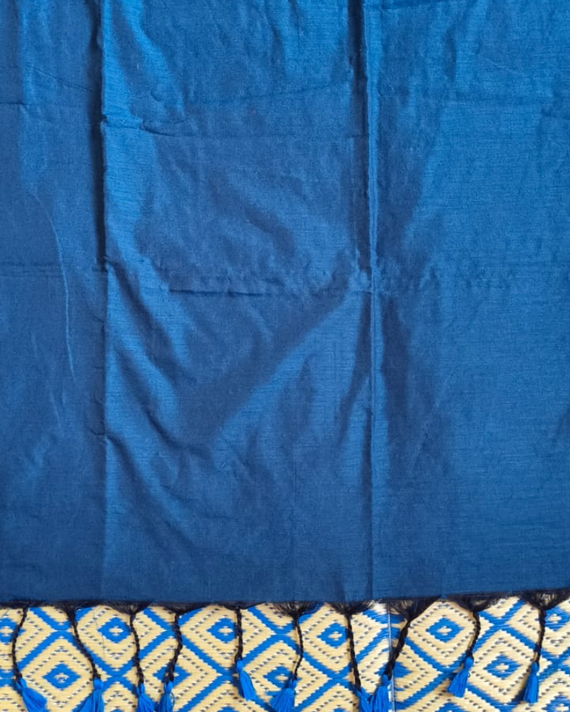 Blue Handloom Khadi Cotton