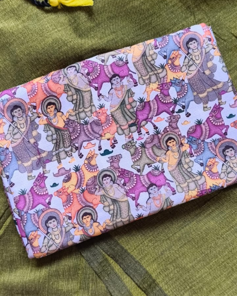 Green Handloom Khadi Cotton