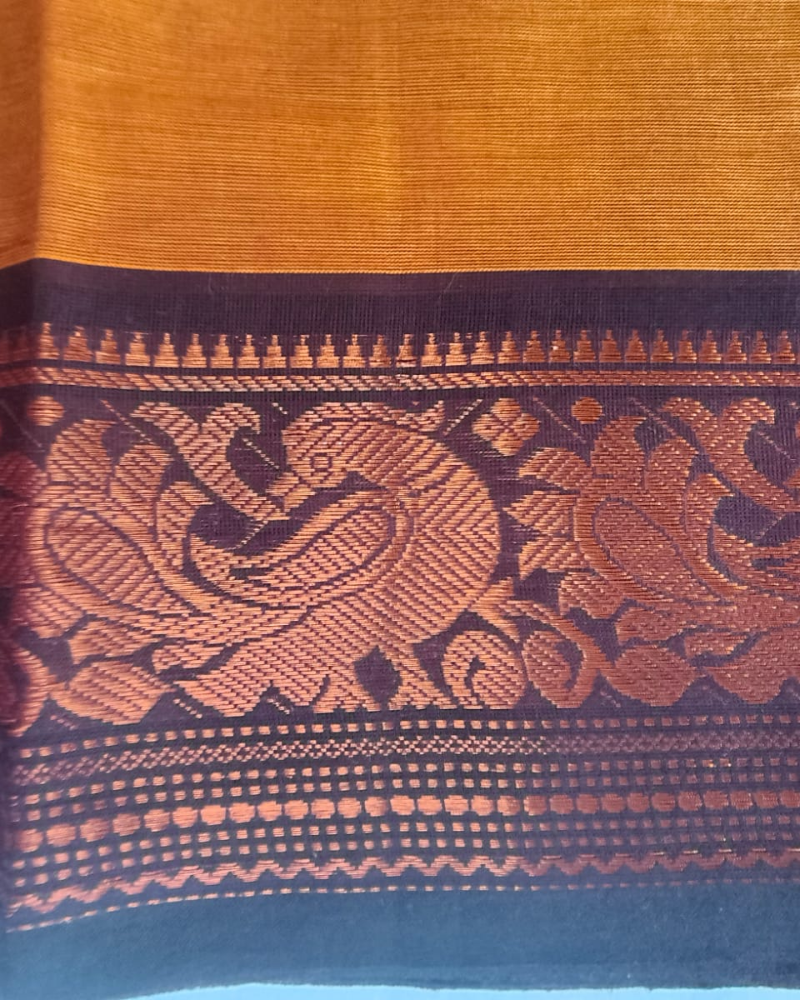 Mustard Handloom Chettinad Cotton