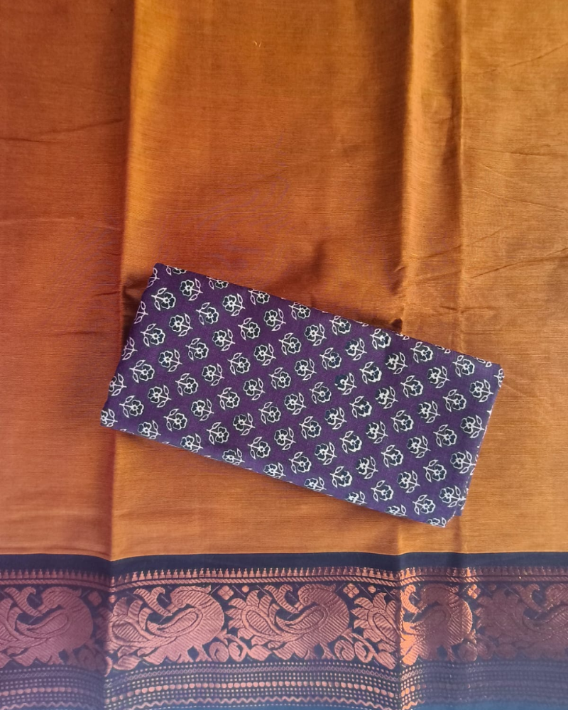 Mustard Handloom Chettinad Cotton