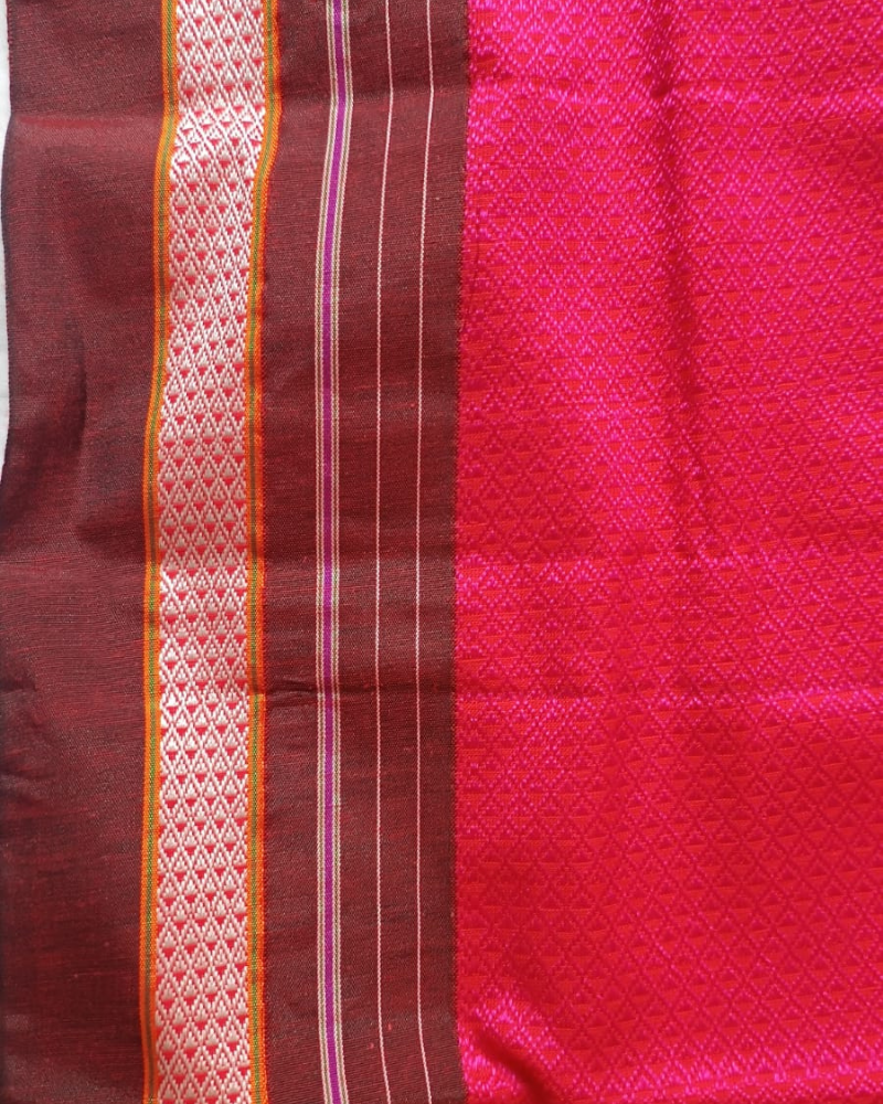 Red Ilkal Khun Saree