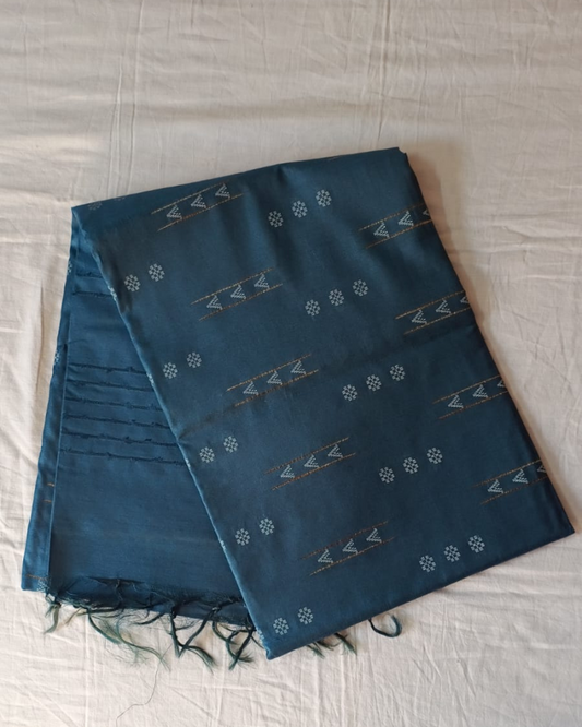 Rama Blue Bhagalpur Blended Linen