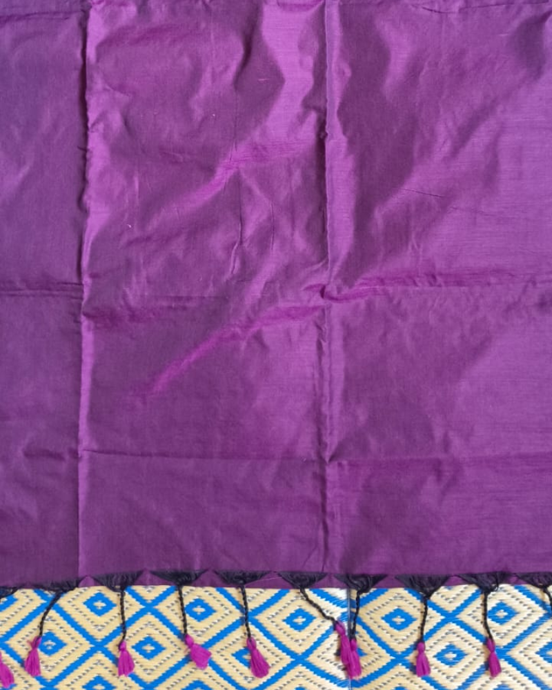 Wine Purple Handloom Khadi Cotton
