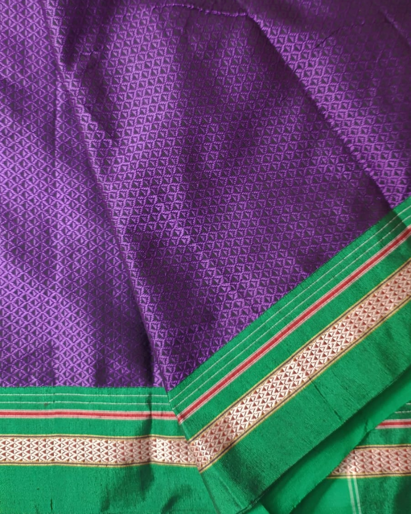 Purple Ilkal Khun Saree