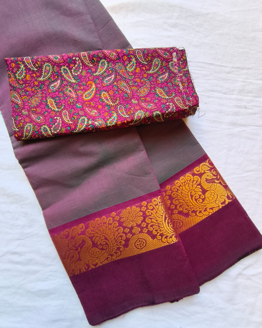 Purple Chettinad Handloom Cotton