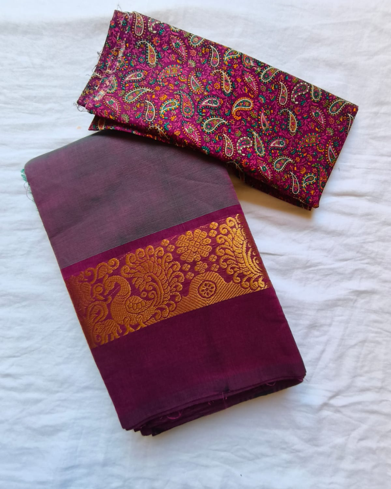 Purple Chettinad Handloom Cotton