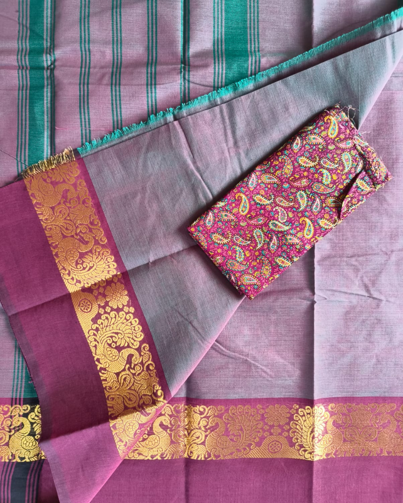 Purple Chettinad Handloom Cotton