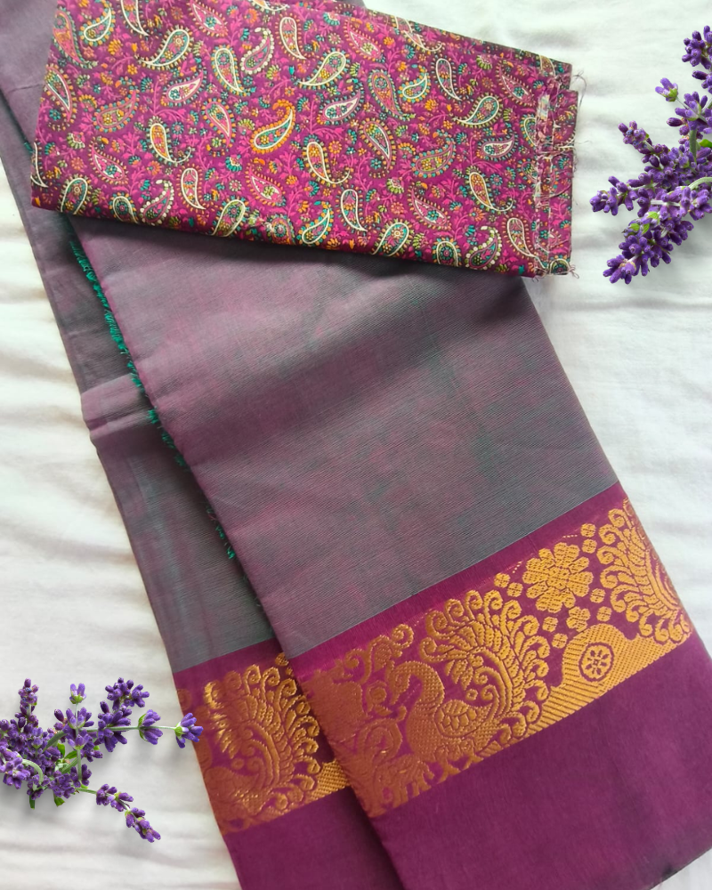 Purple Chettinad Handloom Cotton
