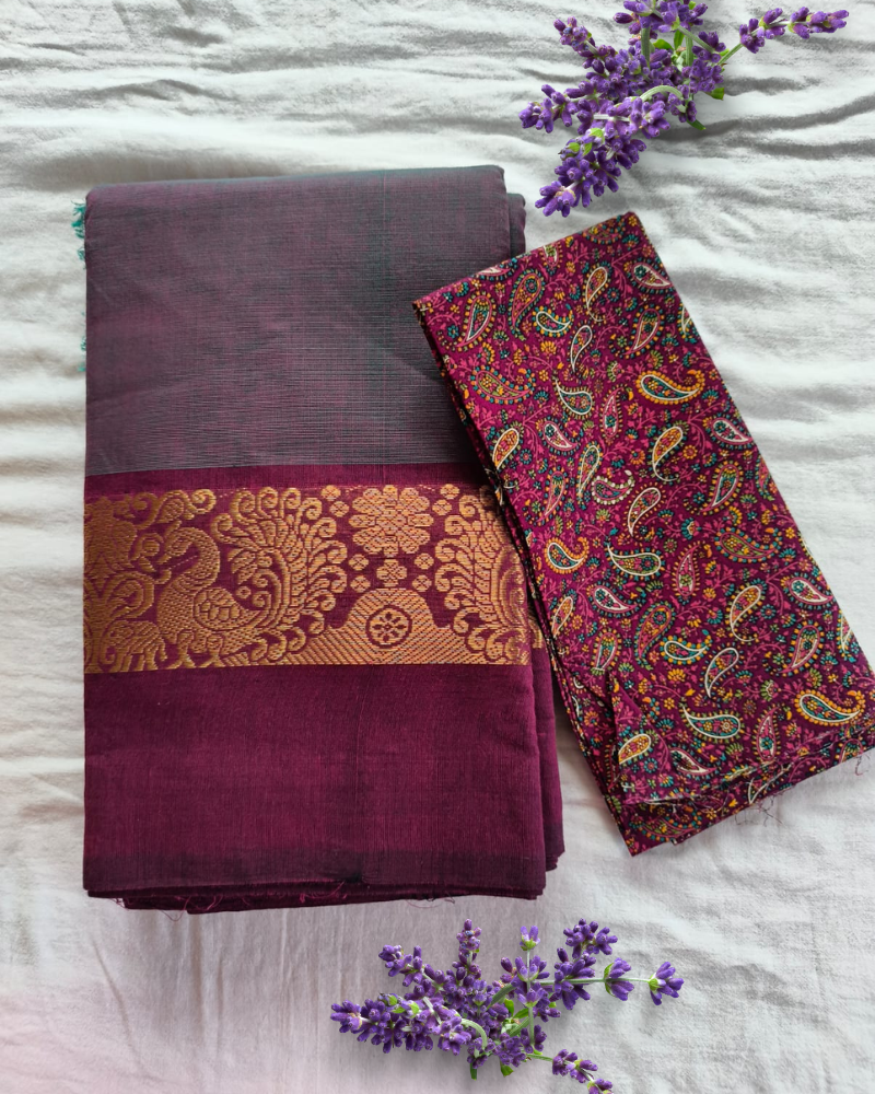 Purple Chettinad Handloom Cotton