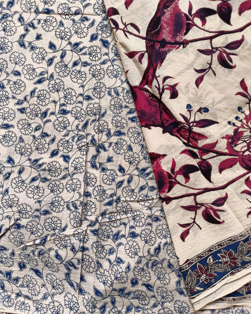 White and Red Mul Cotton