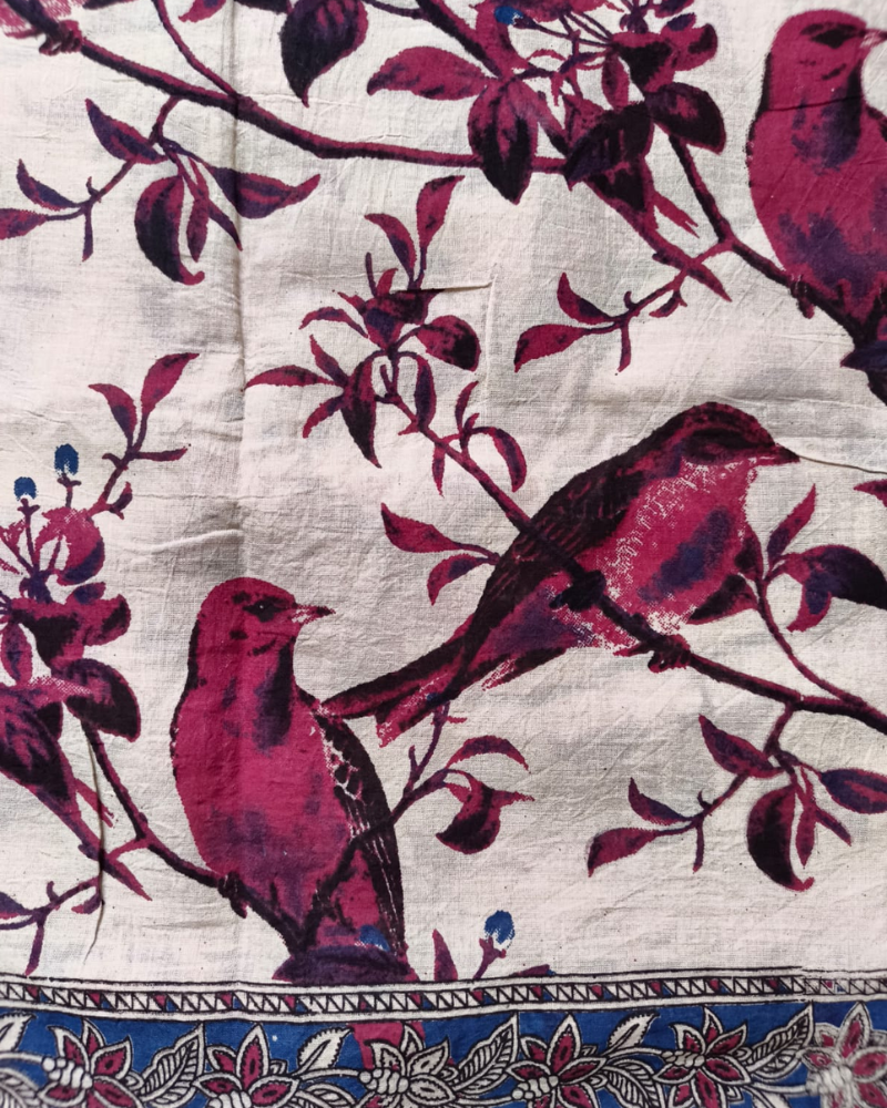 White and Red Mul Cotton