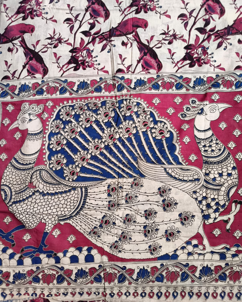 White and Red Mul Cotton