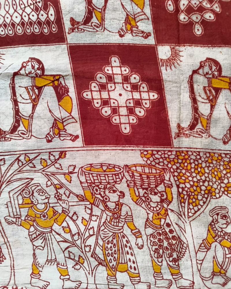 White & Red Mul Cotton