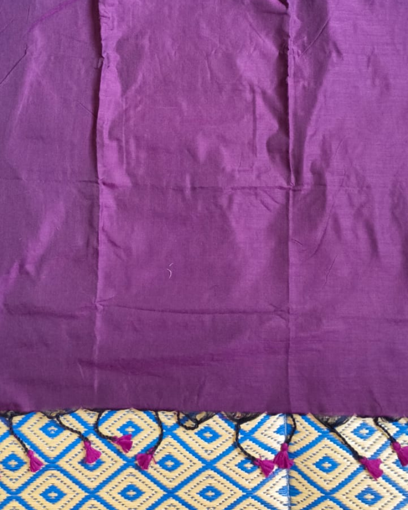Wine Color Handloom Khadi Cotton