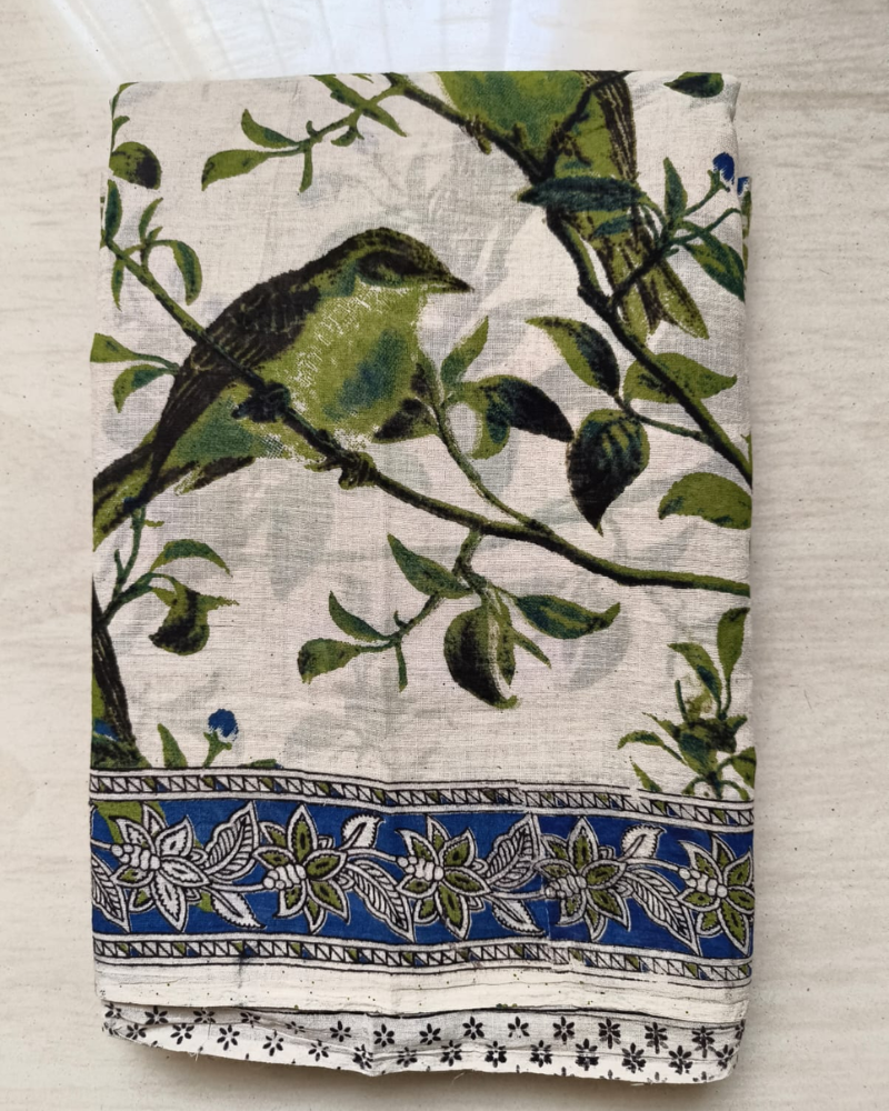 White & Green Mul Cotton