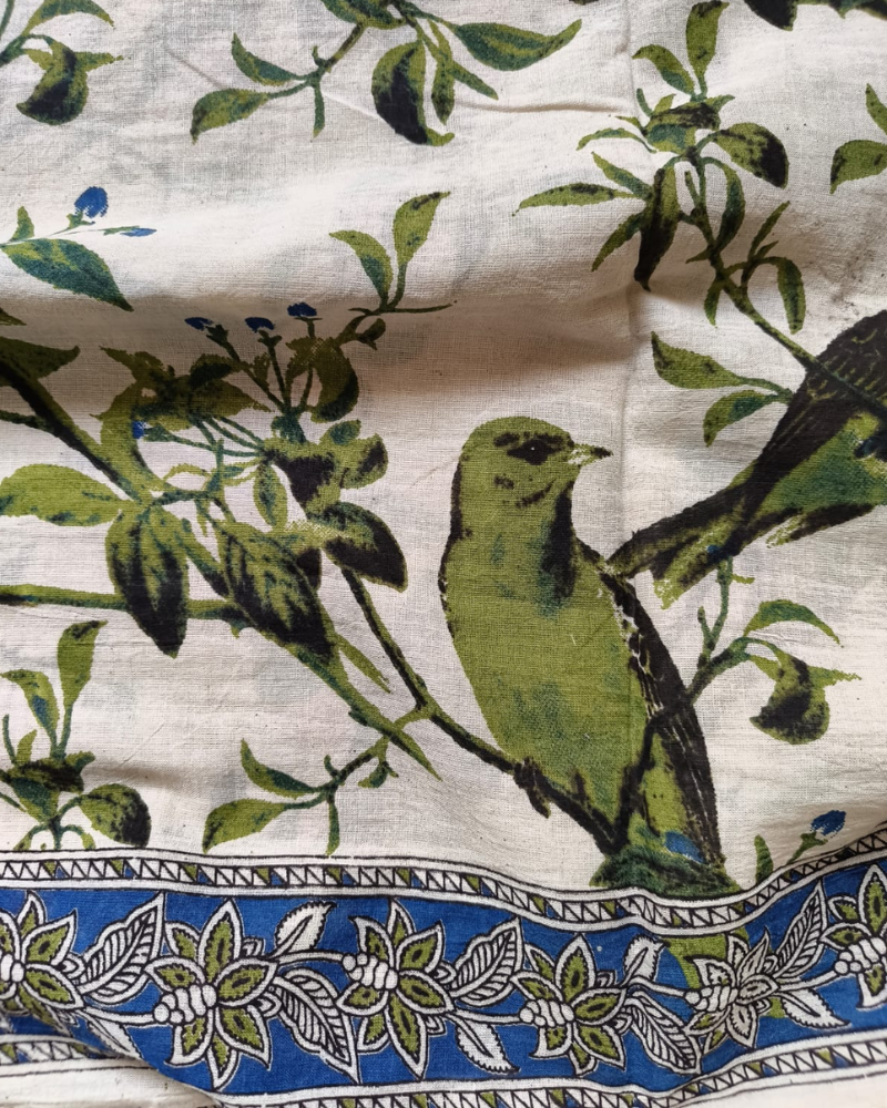 White & Green Mul Cotton